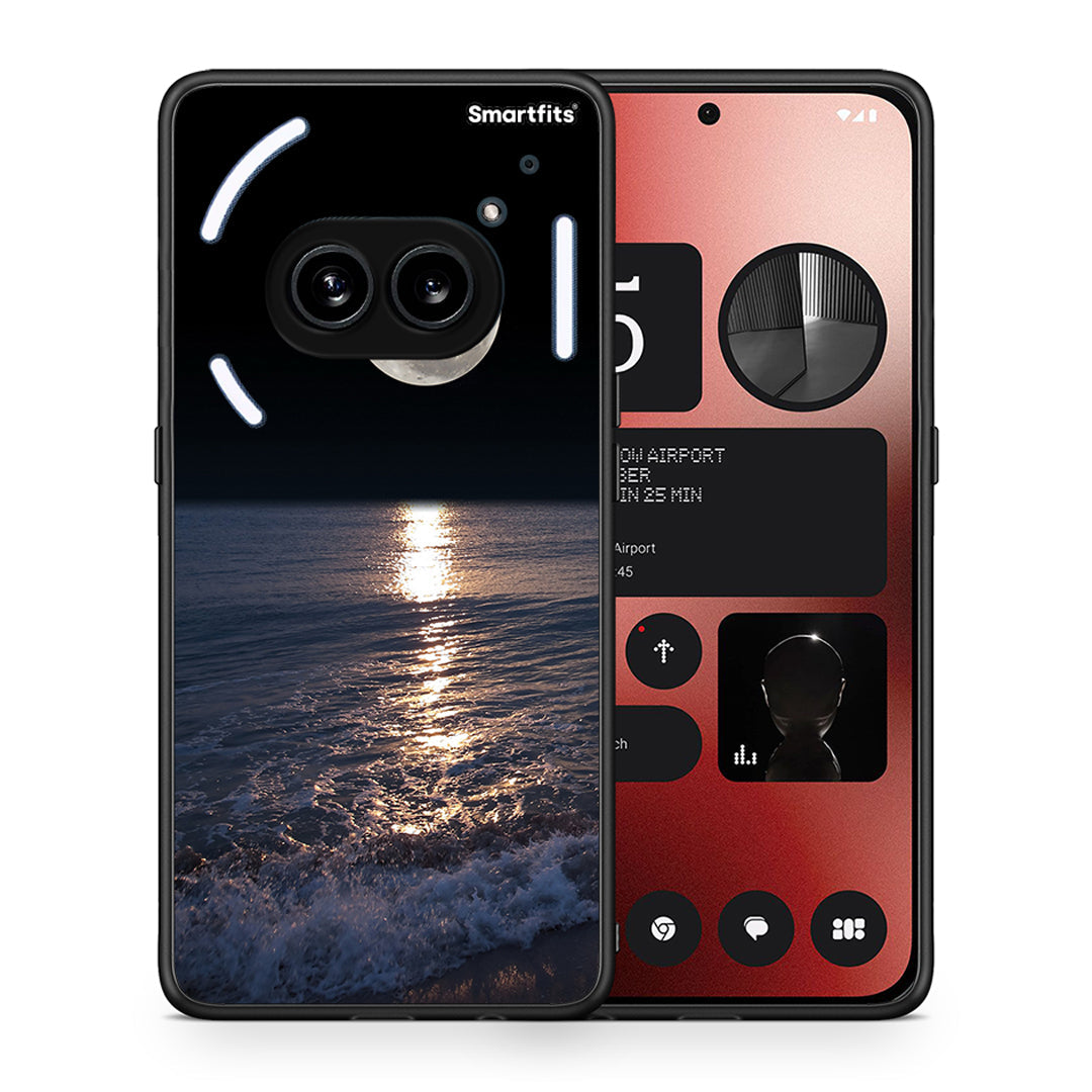Θήκη Nothing Phone 2a Moon Landscape από τη Smartfits με σχέδιο στο πίσω μέρος και μαύρο περίβλημα | Nothing Phone 2a Moon Landscape case with colorful back and black bezels