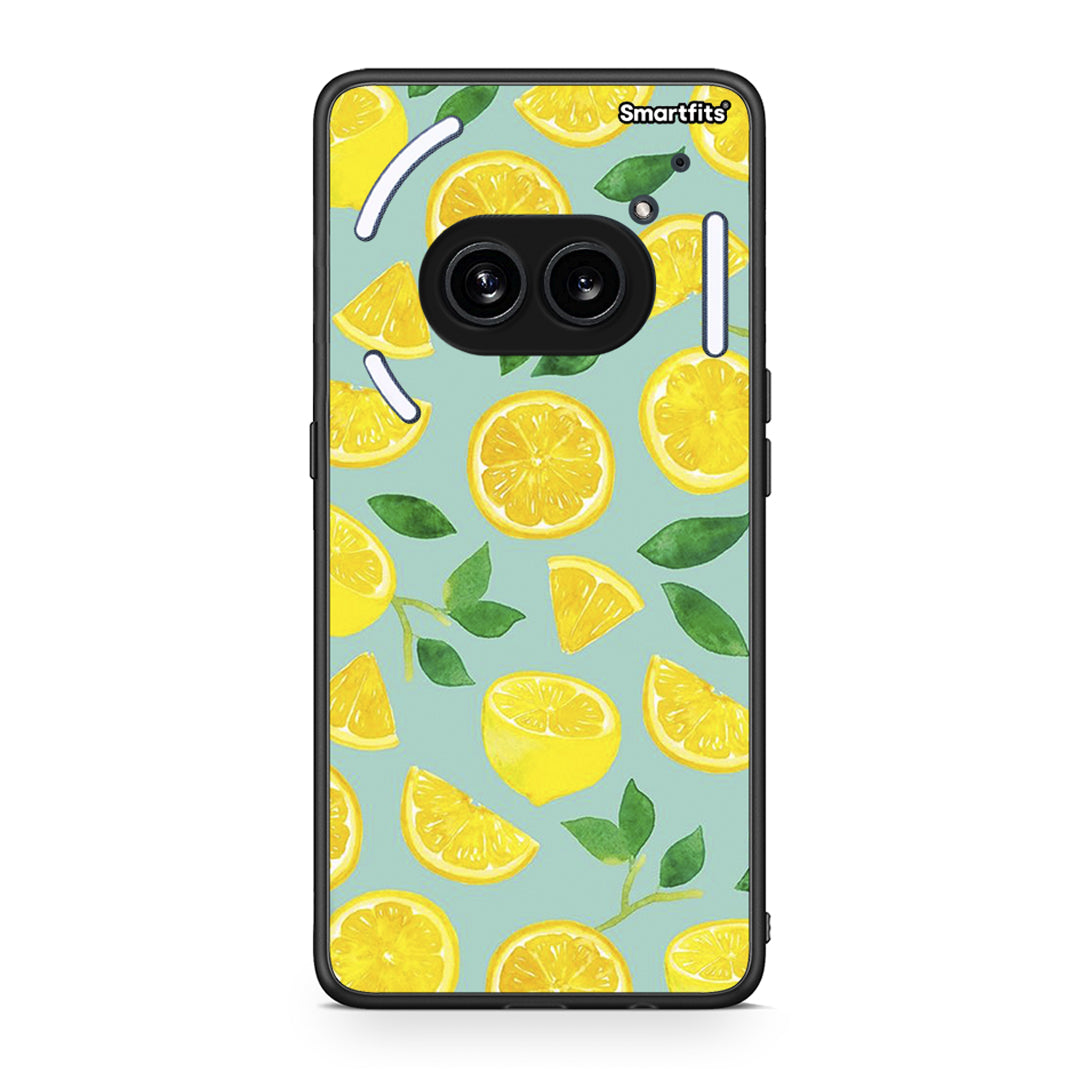 Nothing Phone 2a Lemons θήκη από τη Smartfits με σχέδιο στο πίσω μέρος και μαύρο περίβλημα | Smartphone case with colorful back and black bezels by Smartfits