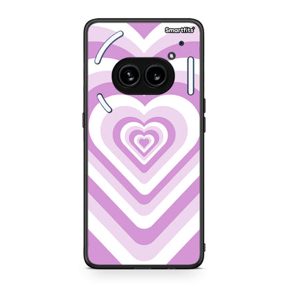 Nothing Phone 2a Lilac Hearts θήκη από τη Smartfits με σχέδιο στο πίσω μέρος και μαύρο περίβλημα | Smartphone case with colorful back and black bezels by Smartfits