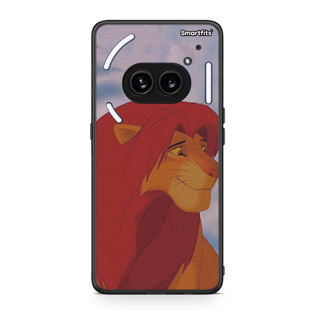 Nothing Phone 2a Lion Love 1 Θήκη Αγίου Βαλεντίνου από τη Smartfits με σχέδιο στο πίσω μέρος και μαύρο περίβλημα | Smartphone case with colorful back and black bezels by Smartfits