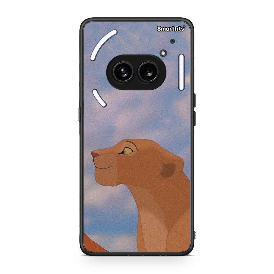 Nothing Phone 2a Lion Love 2 Θήκη Αγίου Βαλεντίνου από τη Smartfits με σχέδιο στο πίσω μέρος και μαύρο περίβλημα | Smartphone case with colorful back and black bezels by Smartfits