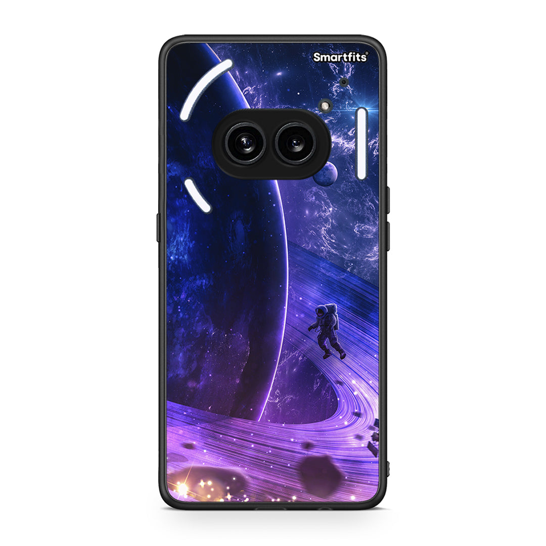 Nothing Phone 2a Lost Astronaut θήκη από τη Smartfits με σχέδιο στο πίσω μέρος και μαύρο περίβλημα | Smartphone case with colorful back and black bezels by Smartfits