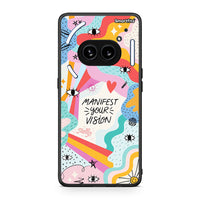 Thumbnail for Nothing Phone 2a Manifest Your Vision θήκη από τη Smartfits με σχέδιο στο πίσω μέρος και μαύρο περίβλημα | Smartphone case with colorful back and black bezels by Smartfits