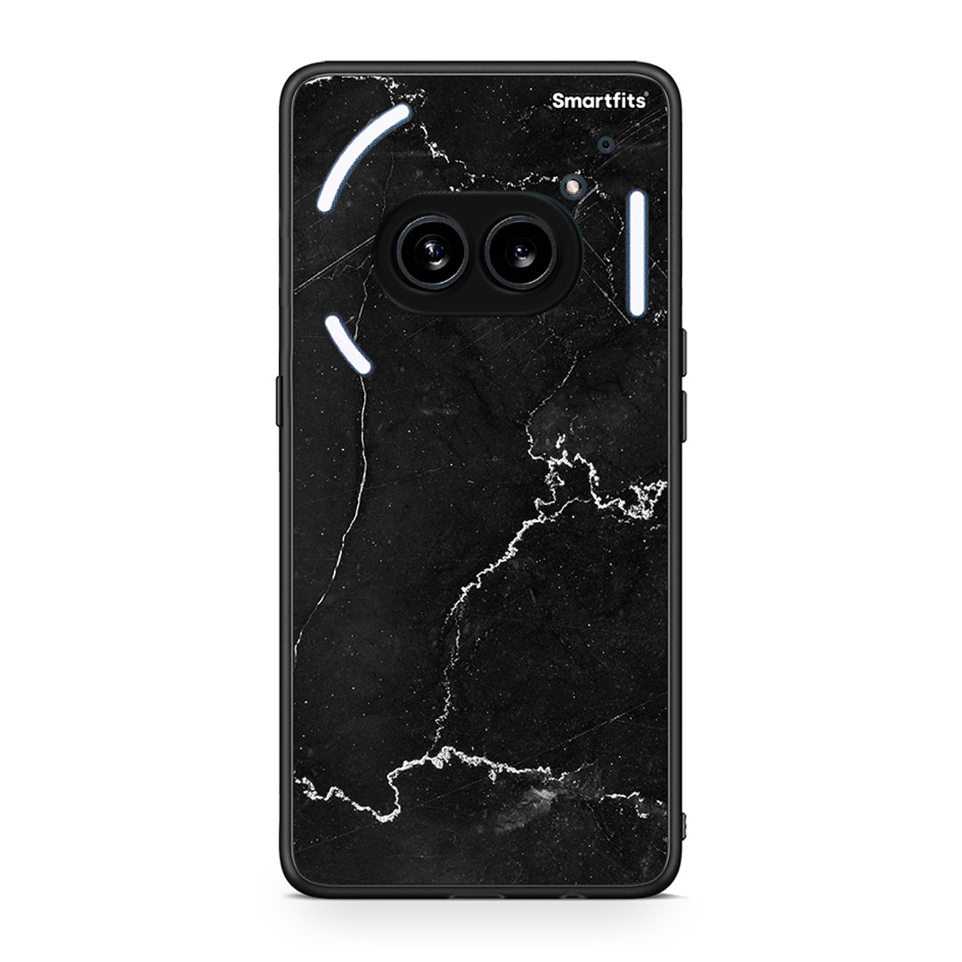 Nothing Phone 2a Marble Black θήκη από τη Smartfits με σχέδιο στο πίσω μέρος και μαύρο περίβλημα | Smartphone case with colorful back and black bezels by Smartfits
