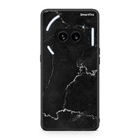 Thumbnail for Nothing Phone 2a Marble Black θήκη από τη Smartfits με σχέδιο στο πίσω μέρος και μαύρο περίβλημα | Smartphone case with colorful back and black bezels by Smartfits