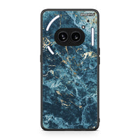 Thumbnail for Nothing Phone 2a Marble Blue θήκη από τη Smartfits με σχέδιο στο πίσω μέρος και μαύρο περίβλημα | Smartphone case with colorful back and black bezels by Smartfits