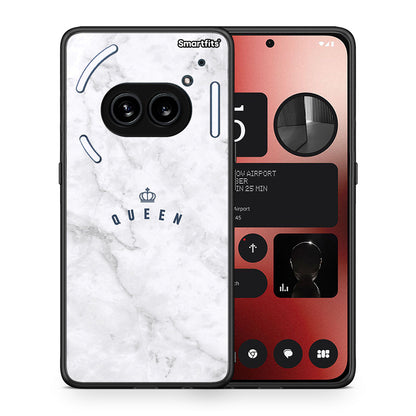Θήκη Nothing Phone 2a Queen Marble από τη Smartfits με σχέδιο στο πίσω μέρος και μαύρο περίβλημα | Nothing Phone 2a Queen Marble case with colorful back and black bezels
