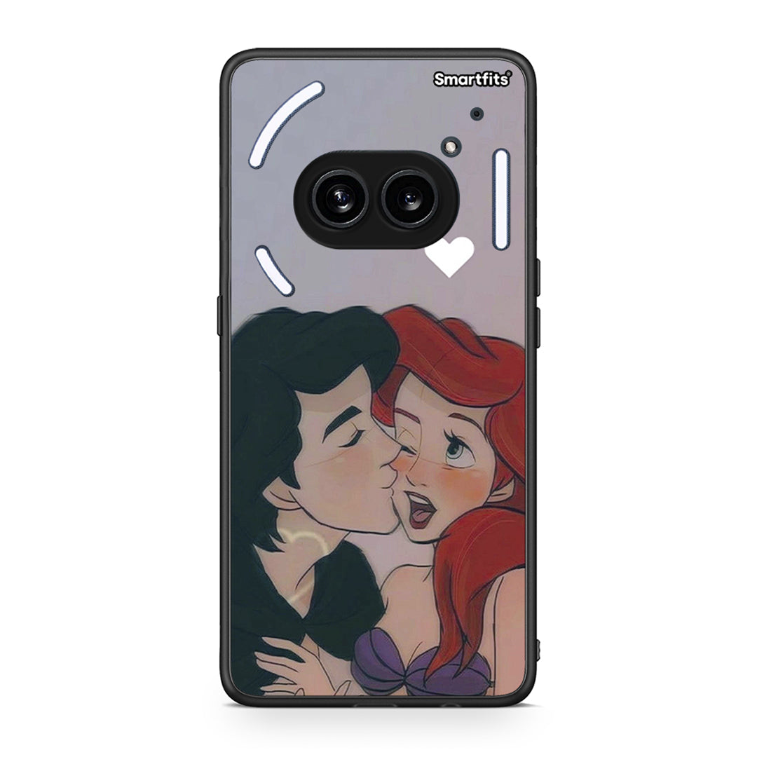 Nothing Phone 2a Mermaid Love Θήκη Αγίου Βαλεντίνου από τη Smartfits με σχέδιο στο πίσω μέρος και μαύρο περίβλημα | Smartphone case with colorful back and black bezels by Smartfits