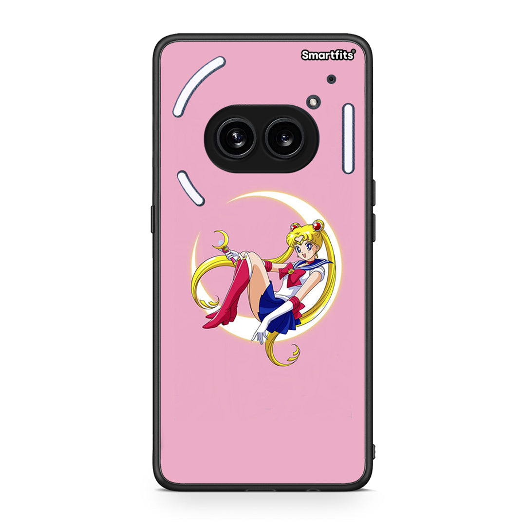 Nothing Phone 2a Moon Girl θήκη από τη Smartfits με σχέδιο στο πίσω μέρος και μαύρο περίβλημα | Smartphone case with colorful back and black bezels by Smartfits
