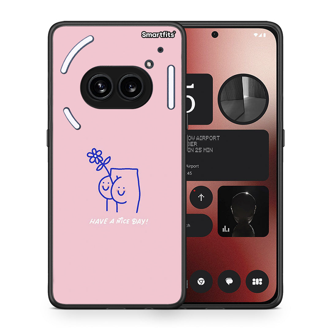 Θήκη Nothing Phone 2a Nice Day από τη Smartfits με σχέδιο στο πίσω μέρος και μαύρο περίβλημα | Nothing Phone 2a Nice Day case with colorful back and black bezels