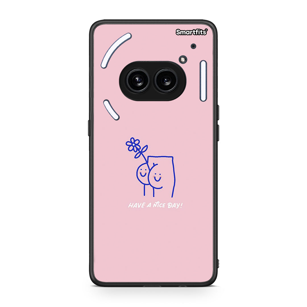 Nothing Phone 2a Nice Day θήκη από τη Smartfits με σχέδιο στο πίσω μέρος και μαύρο περίβλημα | Smartphone case with colorful back and black bezels by Smartfits