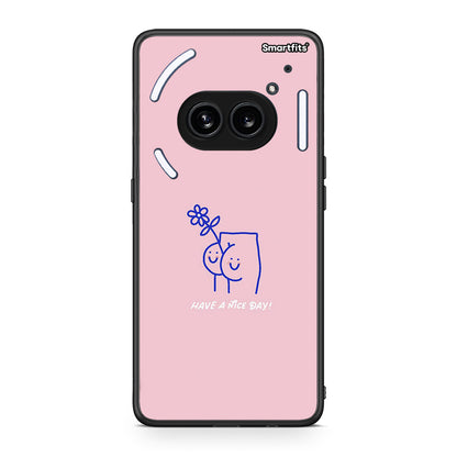 Nothing Phone 2a Nice Day θήκη από τη Smartfits με σχέδιο στο πίσω μέρος και μαύρο περίβλημα | Smartphone case with colorful back and black bezels by Smartfits