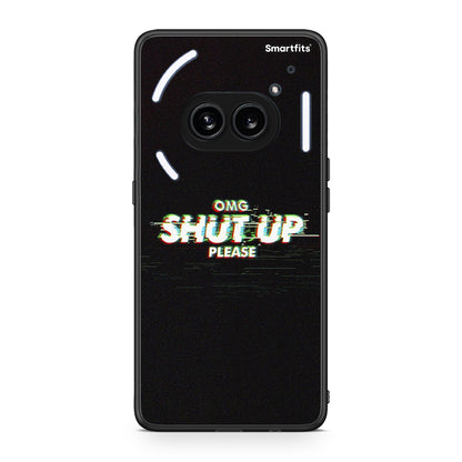 Nothing Phone 2a OMG ShutUp θήκη από τη Smartfits με σχέδιο στο πίσω μέρος και μαύρο περίβλημα | Smartphone case with colorful back and black bezels by Smartfits