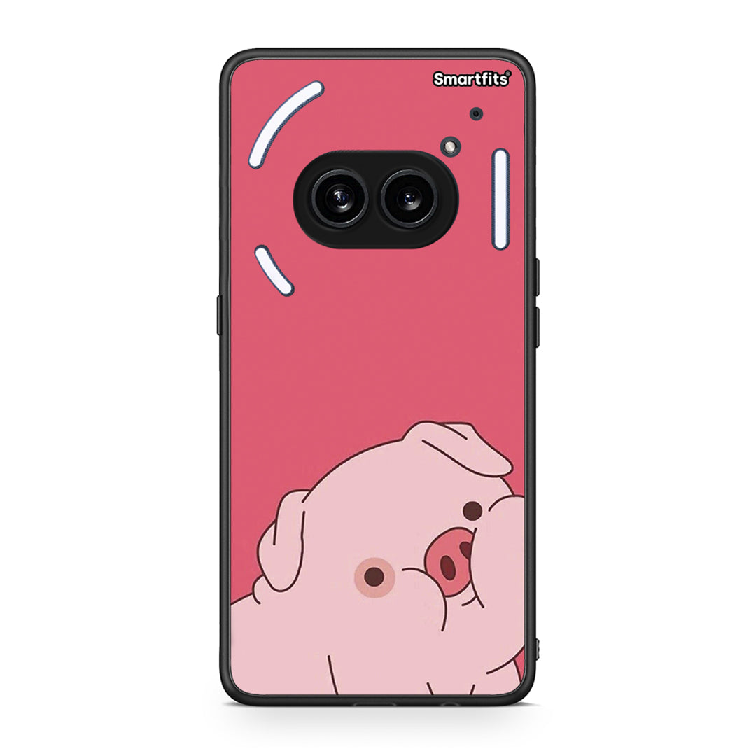 Nothing Phone 2a Pig Love 1 Θήκη Αγίου Βαλεντίνου από τη Smartfits με σχέδιο στο πίσω μέρος και μαύρο περίβλημα | Smartphone case with colorful back and black bezels by Smartfits