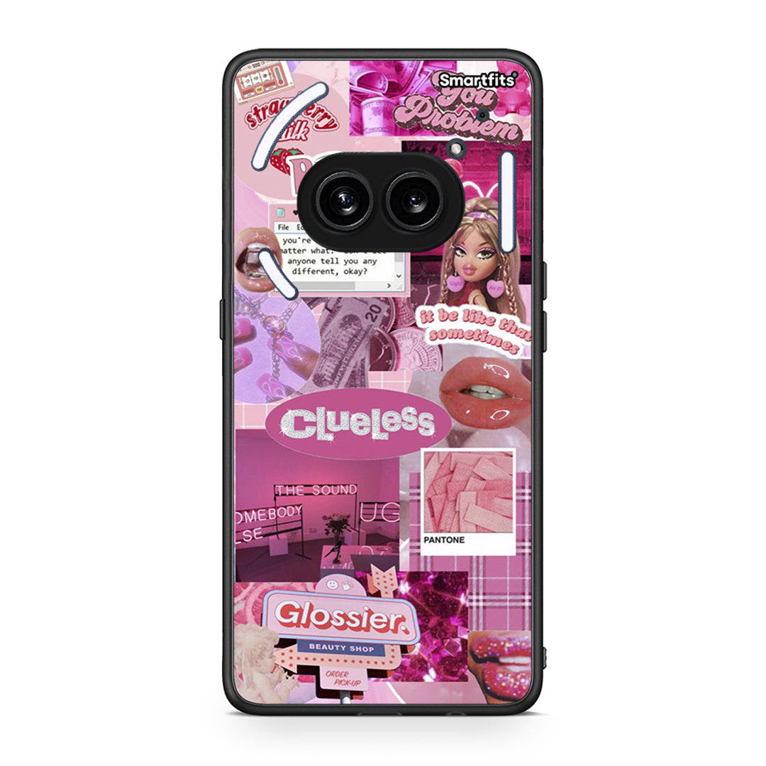 Nothing Phone 2a Pink Love Θήκη Αγίου Βαλεντίνου από τη Smartfits με σχέδιο στο πίσω μέρος και μαύρο περίβλημα | Smartphone case with colorful back and black bezels by Smartfits