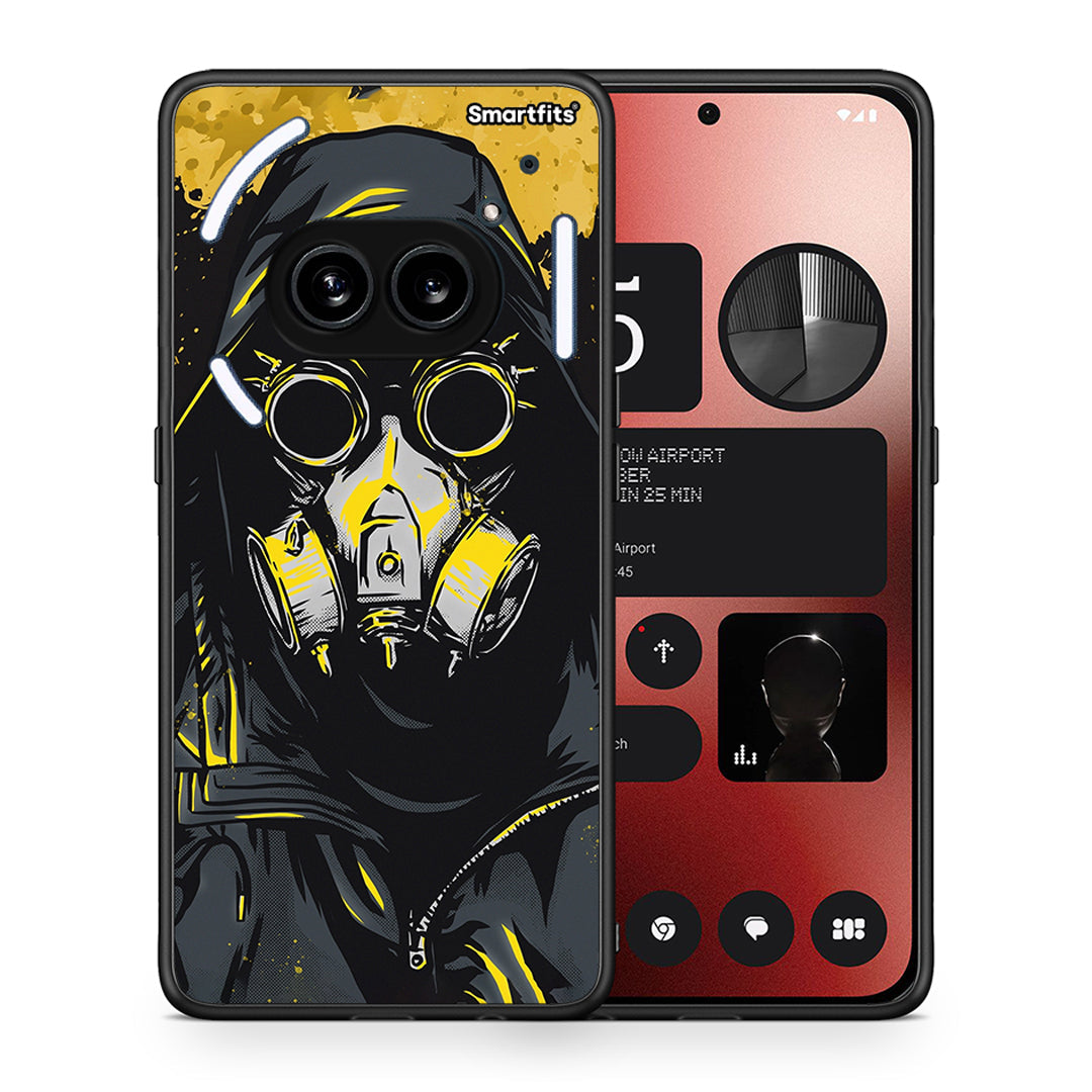 Θήκη Nothing Phone 2a Mask PopArt από τη Smartfits με σχέδιο στο πίσω μέρος και μαύρο περίβλημα | Nothing Phone 2a Mask PopArt case with colorful back and black bezels