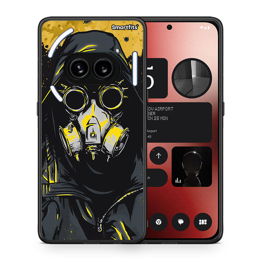 Θήκη Nothing Phone 2a Mask PopArt από τη Smartfits με σχέδιο στο πίσω μέρος και μαύρο περίβλημα | Nothing Phone 2a Mask PopArt case with colorful back and black bezels