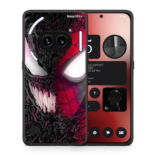 Θήκη Nothing Phone 2a SpiderVenom PopArt από τη Smartfits με σχέδιο στο πίσω μέρος και μαύρο περίβλημα | Nothing Phone 2a SpiderVenom PopArt case with colorful back and black bezels