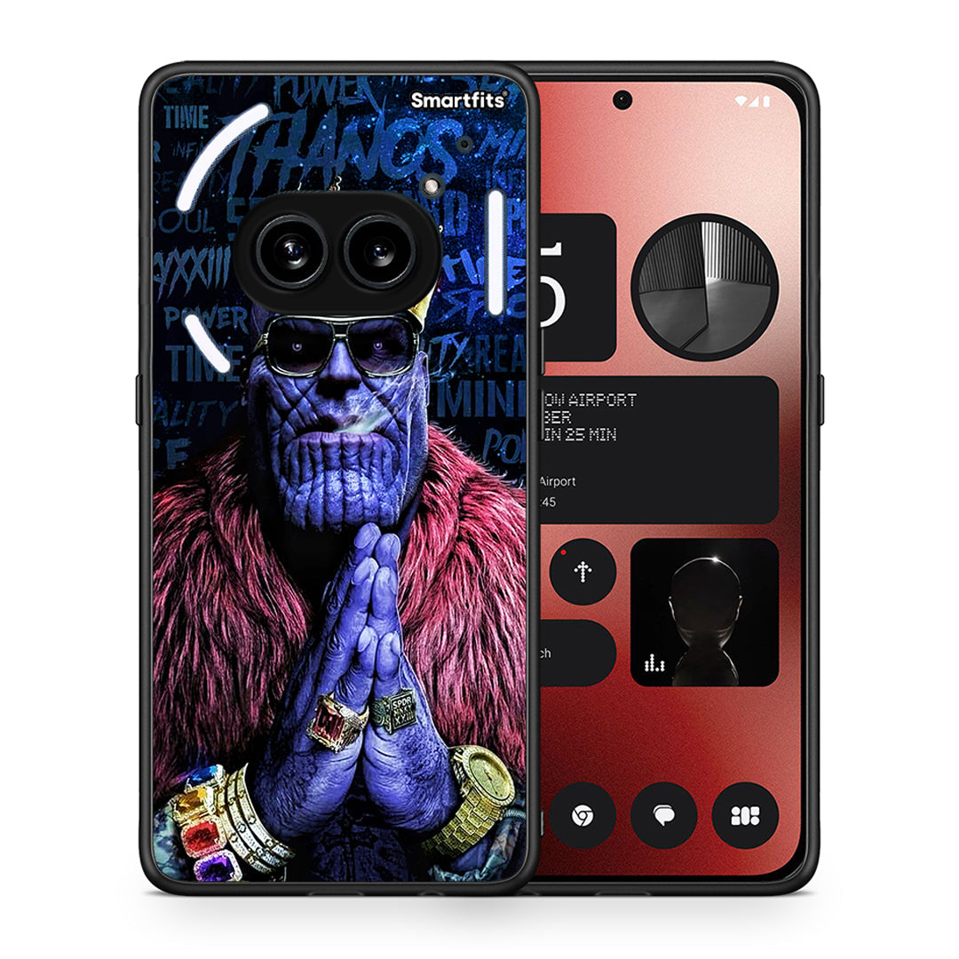Θήκη Nothing Phone 2a Thanos PopArt από τη Smartfits με σχέδιο στο πίσω μέρος και μαύρο περίβλημα | Nothing Phone 2a Thanos PopArt case with colorful back and black bezels