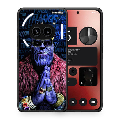 Θήκη Nothing Phone 2a Thanos PopArt από τη Smartfits με σχέδιο στο πίσω μέρος και μαύρο περίβλημα | Nothing Phone 2a Thanos PopArt case with colorful back and black bezels