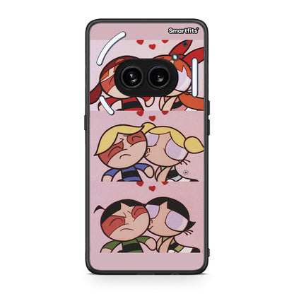 Nothing Phone 2a Puff Love Θήκη Αγίου Βαλεντίνου από τη Smartfits με σχέδιο στο πίσω μέρος και μαύρο περίβλημα | Smartphone case with colorful back and black bezels by Smartfits