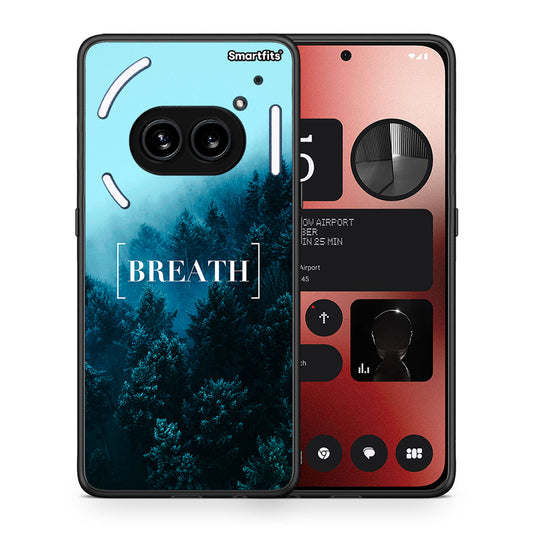 Θήκη Nothing Phone 2a Breath Quote από τη Smartfits με σχέδιο στο πίσω μέρος και μαύρο περίβλημα | Nothing Phone 2a Breath Quote case with colorful back and black bezels