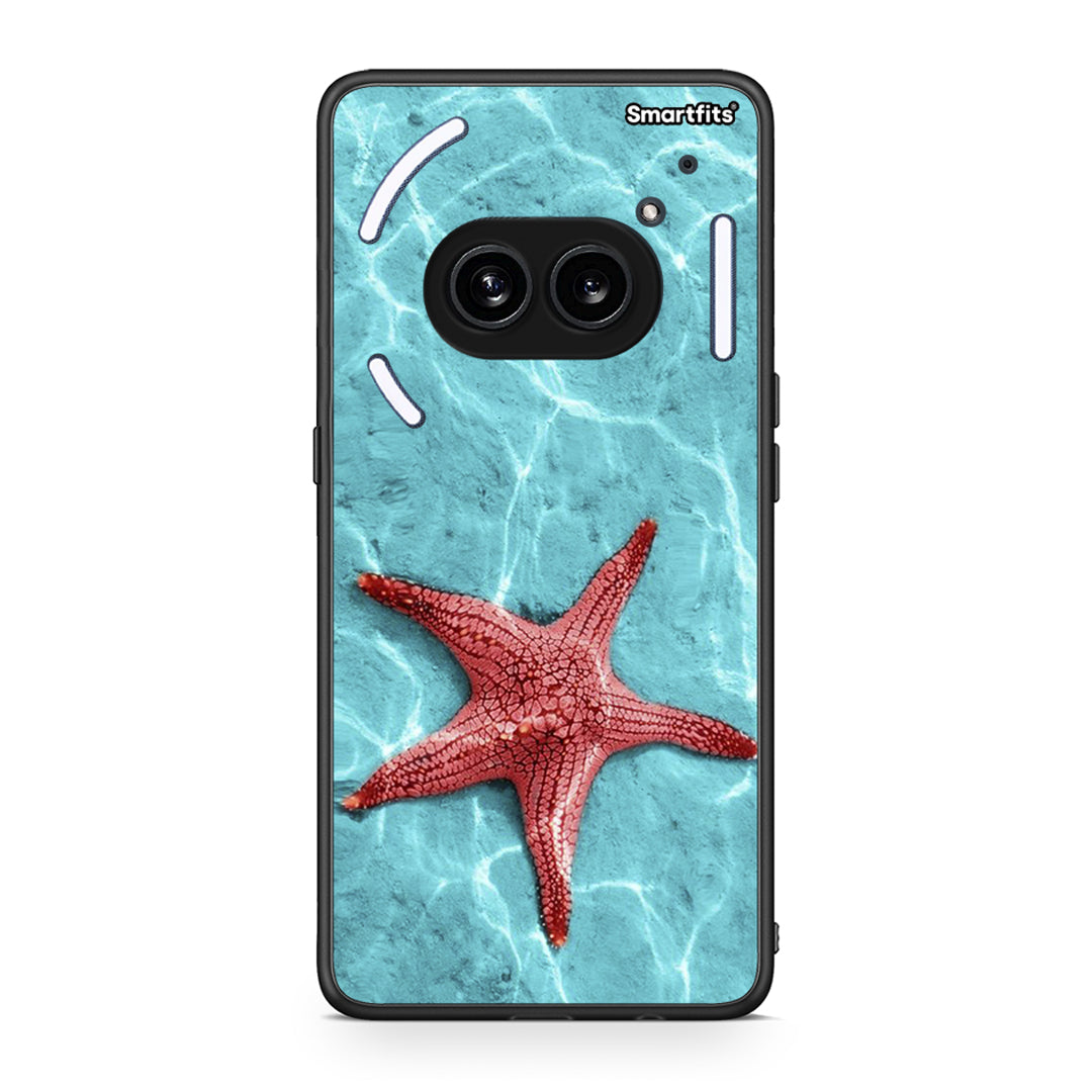Nothing Phone 2a Red Starfish Θήκη από τη Smartfits με σχέδιο στο πίσω μέρος και μαύρο περίβλημα | Smartphone case with colorful back and black bezels by Smartfits