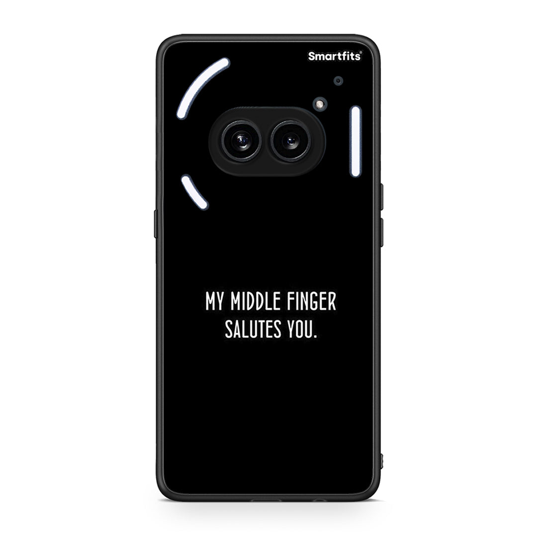 Nothing Phone 2a Salute θήκη από τη Smartfits με σχέδιο στο πίσω μέρος και μαύρο περίβλημα | Smartphone case with colorful back and black bezels by Smartfits