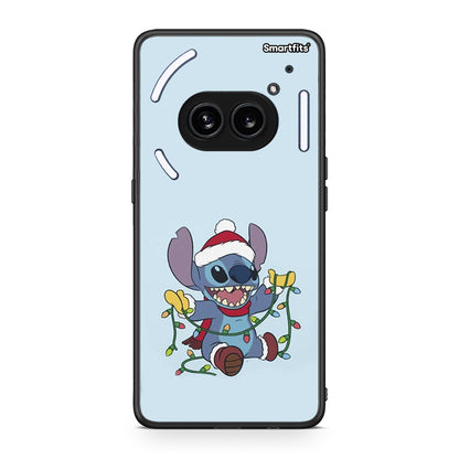 Nothing Phone 2a Santa Stich θήκη από τη Smartfits με σχέδιο στο πίσω μέρος και μαύρο περίβλημα | Smartphone case with colorful back and black bezels by Smartfits