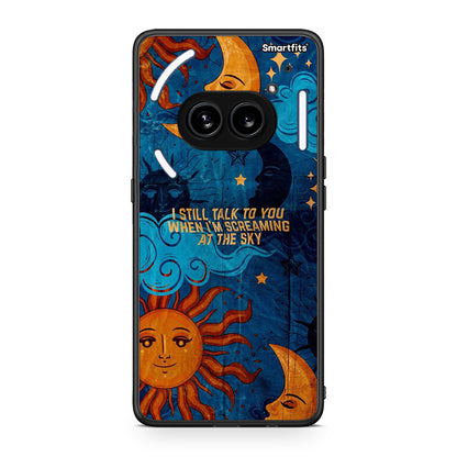 Nothing Phone 2a Screaming Sky θήκη από τη Smartfits με σχέδιο στο πίσω μέρος και μαύρο περίβλημα | Smartphone case with colorful back and black bezels by Smartfits
