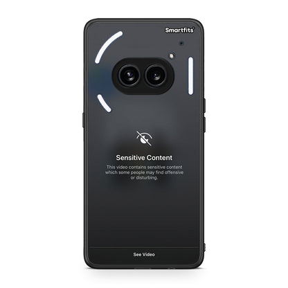 Nothing Phone 2a Sensitive Content θήκη από τη Smartfits με σχέδιο στο πίσω μέρος και μαύρο περίβλημα | Smartphone case with colorful back and black bezels by Smartfits