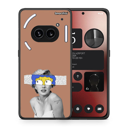 Θήκη Nothing Phone 2a Sim Merilyn από τη Smartfits με σχέδιο στο πίσω μέρος και μαύρο περίβλημα | Nothing Phone 2a Sim Merilyn case with colorful back and black bezels