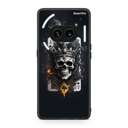 Nothing Phone 2a Skull King Ace θήκη από τη Smartfits με σχέδιο στο πίσω μέρος και μαύρο περίβλημα | Smartphone case with colorful back and black bezels by Smartfits