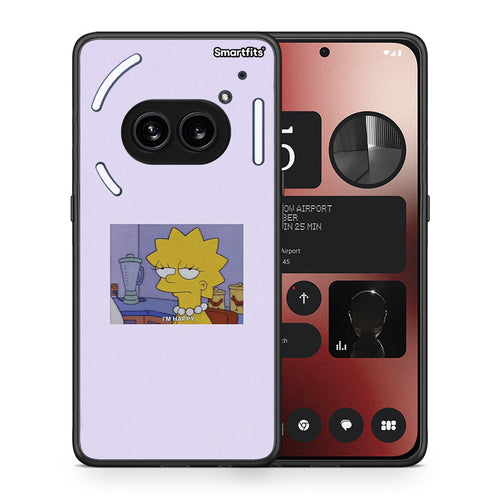 Θήκη Nothing Phone 2a So Happy από τη Smartfits με σχέδιο στο πίσω μέρος και μαύρο περίβλημα | Nothing Phone 2a So Happy case with colorful back and black bezels
