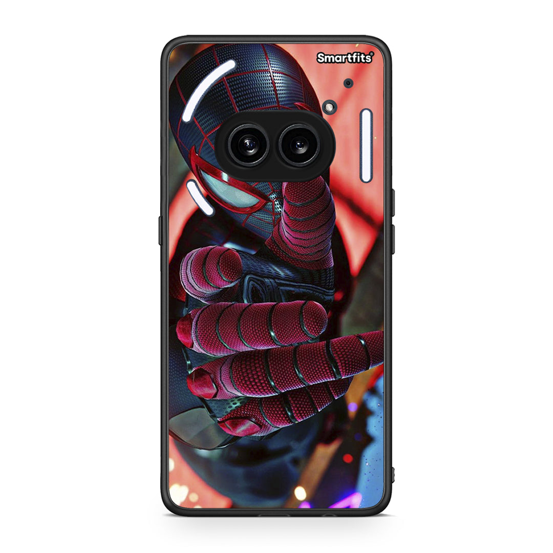 Nothing Phone 2a Spider Hand Θήκη από τη Smartfits με σχέδιο στο πίσω μέρος και μαύρο περίβλημα | Smartphone case with colorful back and black bezels by Smartfits