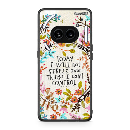 Nothing Phone 2a Stress Over θήκη από τη Smartfits με σχέδιο στο πίσω μέρος και μαύρο περίβλημα | Smartphone case with colorful back and black bezels by Smartfits