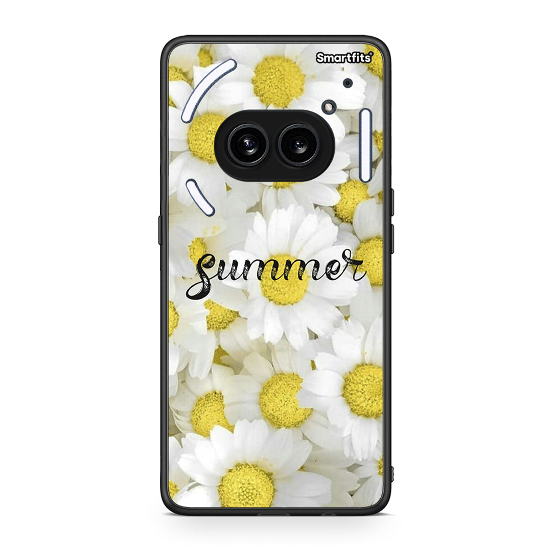 Nothing Phone 2a Summer Daisies Θήκη από τη Smartfits με σχέδιο στο πίσω μέρος και μαύρο περίβλημα | Smartphone case with colorful back and black bezels by Smartfits