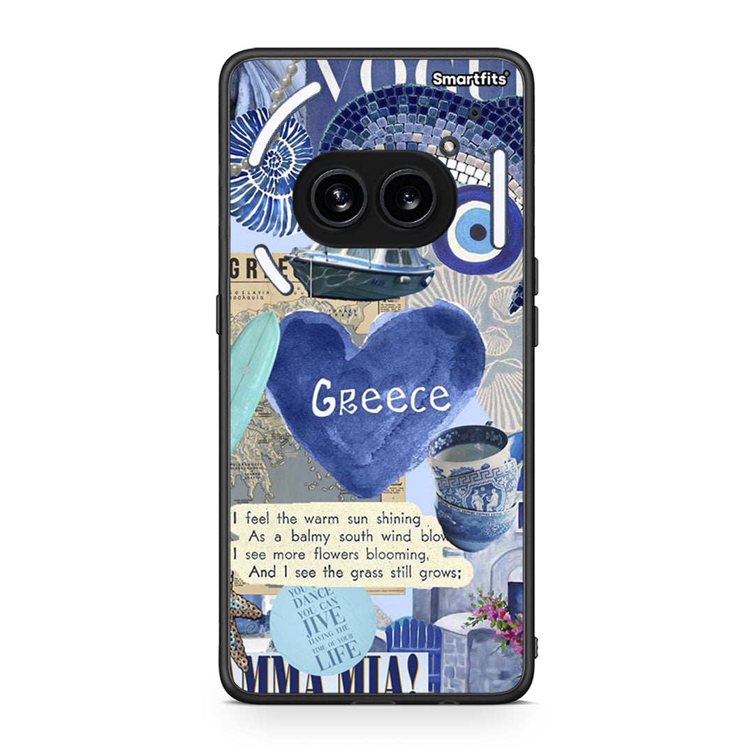 Nothing Phone 2a Summer In Greece Θήκη από τη Smartfits με σχέδιο στο πίσω μέρος και μαύρο περίβλημα | Smartphone case with colorful back and black bezels by Smartfits