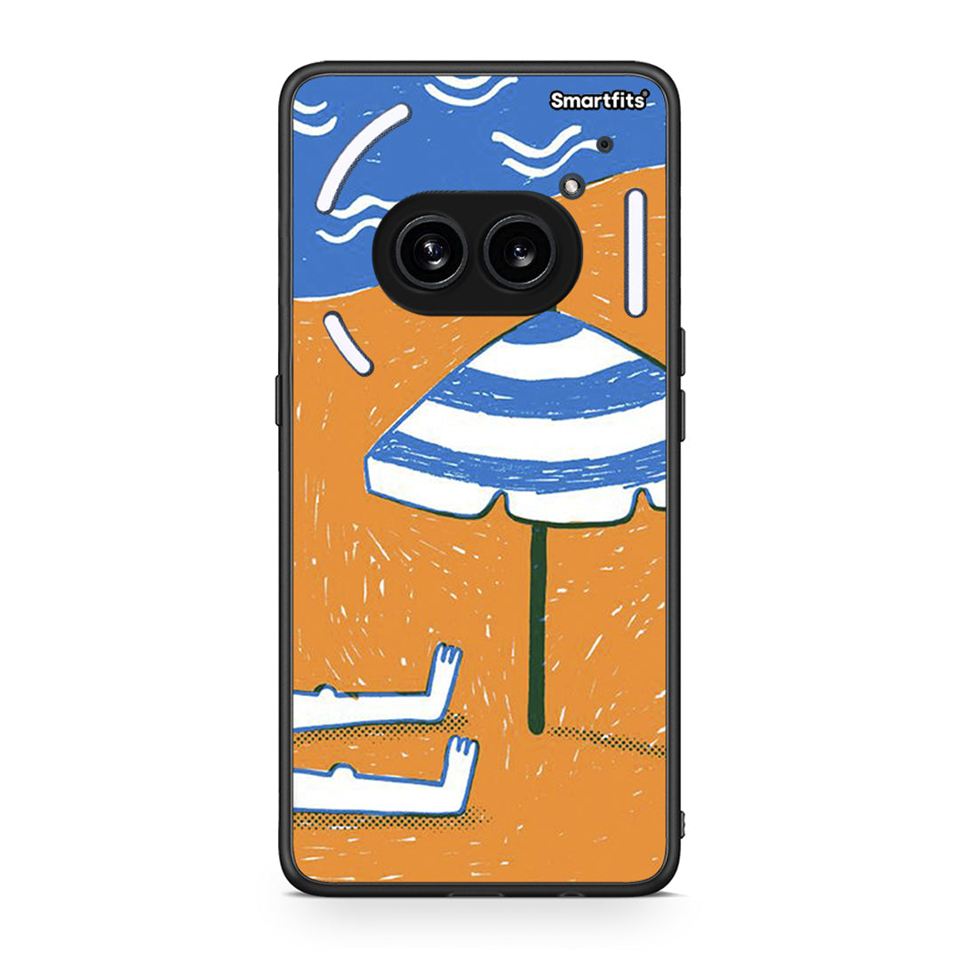 Nothing Phone 2a Summering Θήκη από τη Smartfits με σχέδιο στο πίσω μέρος και μαύρο περίβλημα | Smartphone case with colorful back and black bezels by Smartfits