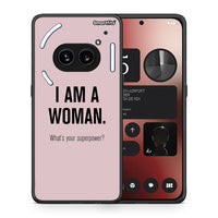 Thumbnail for Θήκη Nothing Phone 2a Superpower Woman από τη Smartfits με σχέδιο στο πίσω μέρος και μαύρο περίβλημα | Nothing Phone 2a Superpower Woman case with colorful back and black bezels