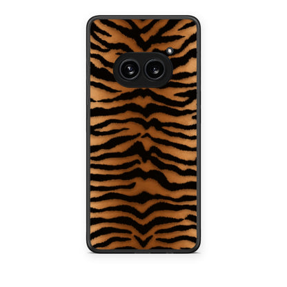 Θήκη Nothing Phone 2a Tiger Print Orange and Black από τη Smartfits με σχέδιο στο πίσω μέρος και μαύρο περίβλημα | Nothing Phone 2a Tiger Print Orange and Black case with colorful back and black bezels
