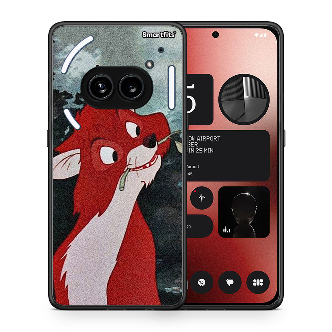 Θήκη Nothing Phone 2a Tod And Vixey Love 1 από τη Smartfits με σχέδιο στο πίσω μέρος και μαύρο περίβλημα | Nothing Phone 2a Tod And Vixey Love 1 case with colorful back and black bezels