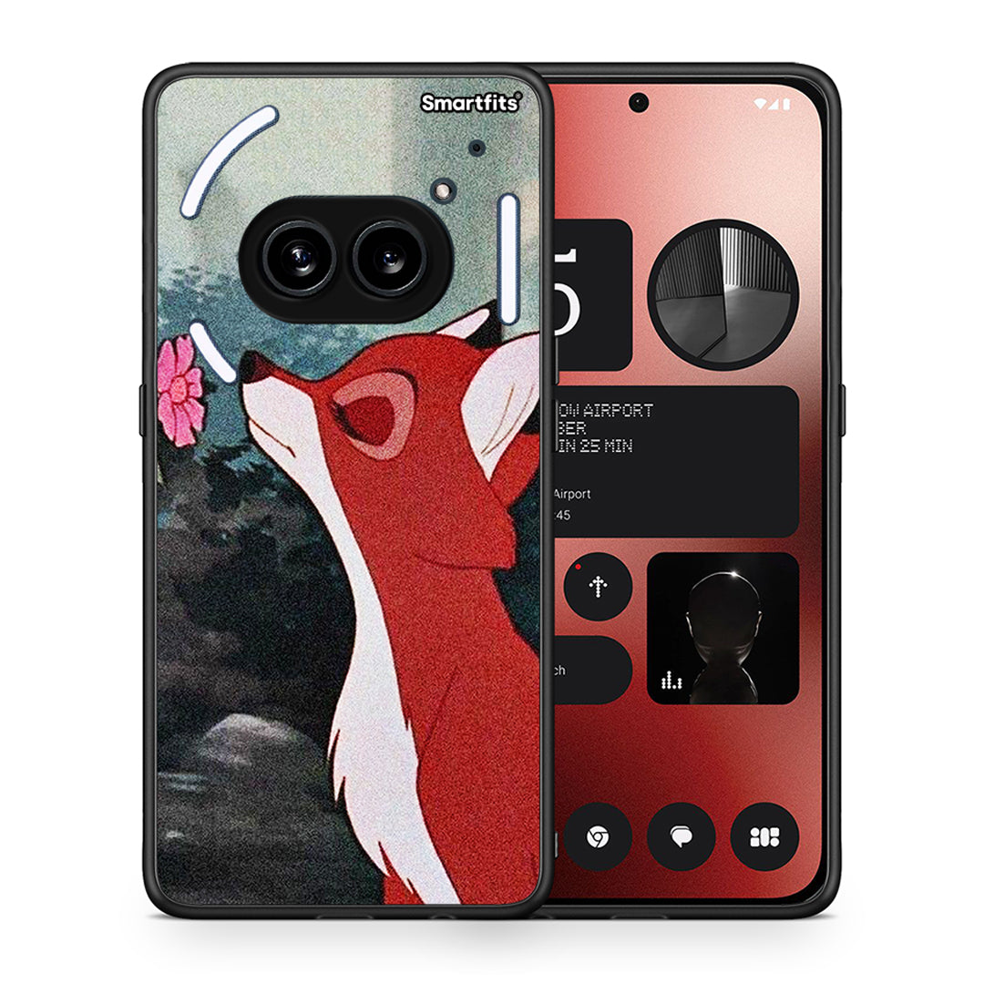 Θήκη Nothing Phone 2a Tod And Vixey Love 2 από τη Smartfits με σχέδιο στο πίσω μέρος και μαύρο περίβλημα | Nothing Phone 2a Tod And Vixey Love 2 case with colorful back and black bezels