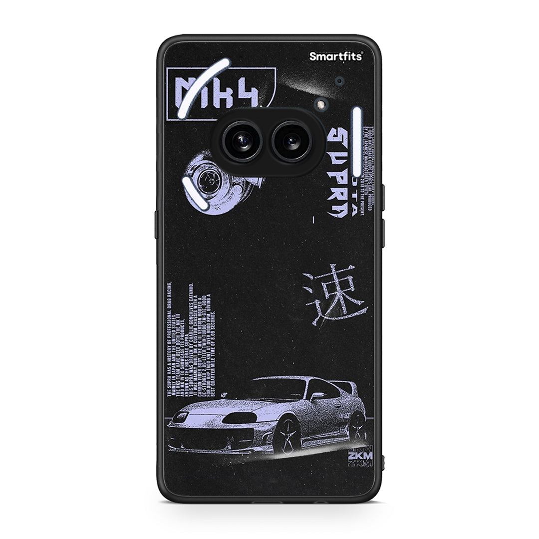 Nothing Phone 2a Tokyo Drift Θήκη Αγίου Βαλεντίνου από τη Smartfits με σχέδιο στο πίσω μέρος και μαύρο περίβλημα | Smartphone case with colorful back and black bezels by Smartfits
