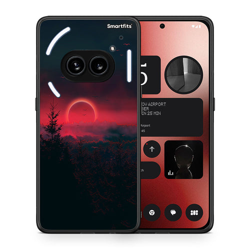 Θήκη Nothing Phone 2a Sunset Tropic από τη Smartfits με σχέδιο στο πίσω μέρος και μαύρο περίβλημα | Nothing Phone 2a Sunset Tropic case with colorful back and black bezels