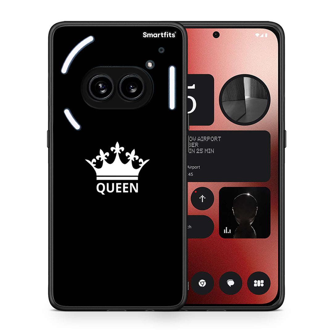 Θήκη Nothing Phone 2a Queen Valentine από τη Smartfits με σχέδιο στο πίσω μέρος και μαύρο περίβλημα | Nothing Phone 2a Queen Valentine case with colorful back and black bezels