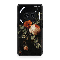 Thumbnail for Nothing Phone 2a Vintage Roses θήκη από τη Smartfits με σχέδιο στο πίσω μέρος και μαύρο περίβλημα | Smartphone case with colorful back and black bezels by Smartfits