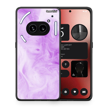 Θήκη Nothing Phone 2a Lavender Watercolor από τη Smartfits με σχέδιο στο πίσω μέρος και μαύρο περίβλημα | Nothing Phone 2a Lavender Watercolor case with colorful back and black bezels
