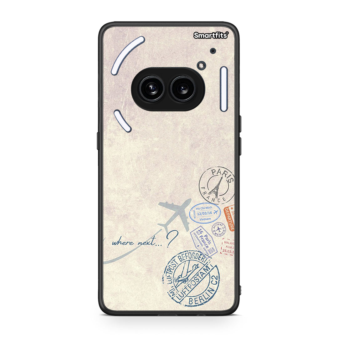 Nothing Phone 2a Where Next Θήκη από τη Smartfits με σχέδιο στο πίσω μέρος και μαύρο περίβλημα | Smartphone case with colorful back and black bezels by Smartfits