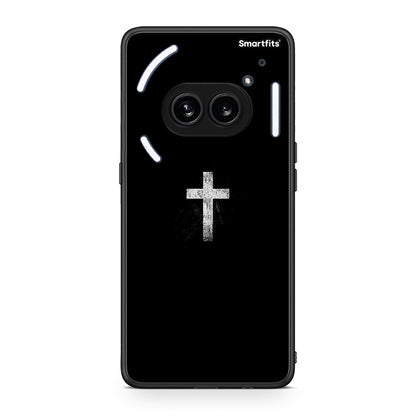 Nothing Phone 2a White Cross θήκη από τη Smartfits με σχέδιο στο πίσω μέρος και μαύρο περίβλημα | Smartphone case with colorful back and black bezels by Smartfits
